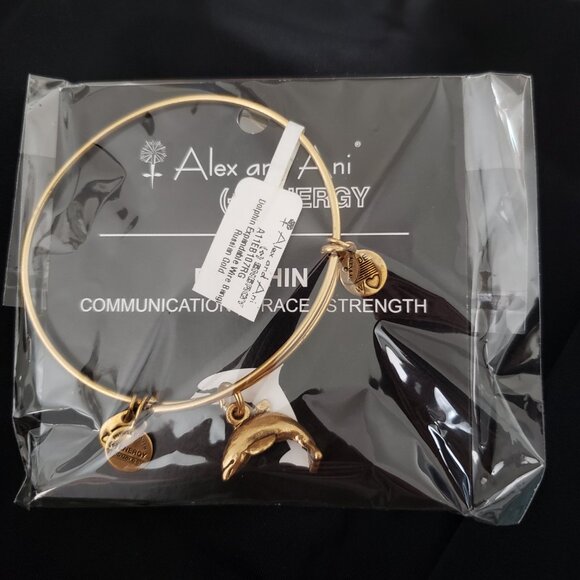 Alex and Ani Jewelry - Alex and Ani Dolphin Gold Charm Bracelet    372